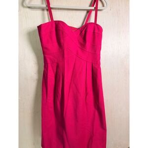 Nanette Lepore Sheath Dress Women 4 Fuchsia Pink Excellent Textured Pique Dress